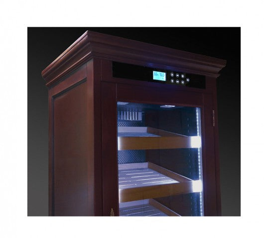 1250 Ct. Electric Climate/Humidity Controlled Cabinet (Dark Cherry) 1st Class Humidors