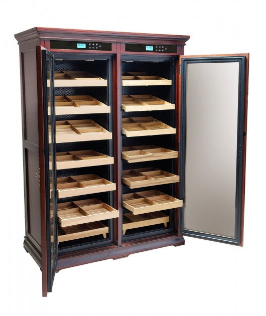 4000 Ct. Electric Cigar Humidor  Climate/Humidity Controlled Cabinet  (Dark Cherry)