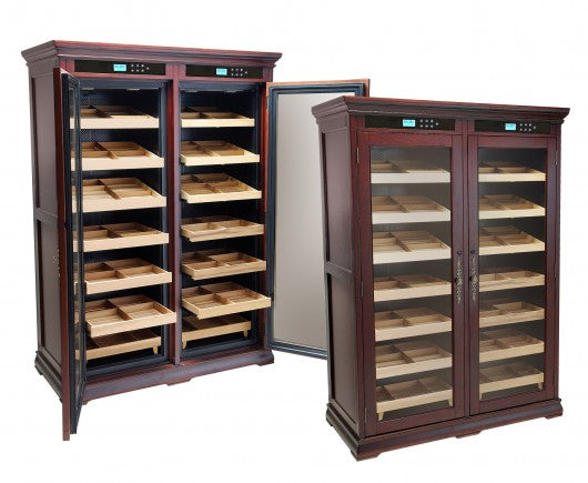 4000 Ct. Electric Cigar Humidor  Climate/Humidity Controlled Cabinet  (Dark Cherry)
